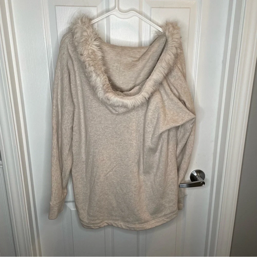 Soft Surroundings Alpina Pullover in Soft Taupe Heather L - Picture 4 of 10